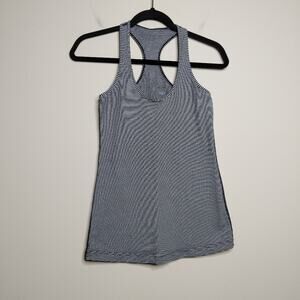 Lululemon Black and White Gingham Plaid Racerback Tank - Size S (est) - EUC